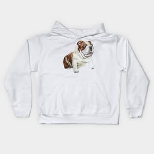 english bulldog Kids Hoodie